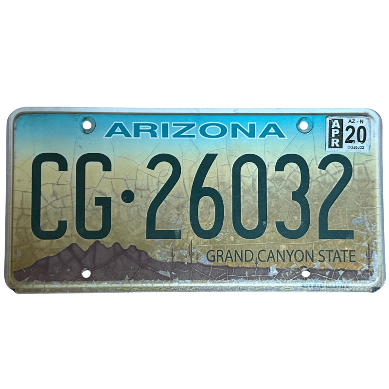 Placă de înmatriculare din Arizona