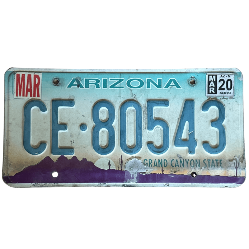 Placă de înmatriculare din Arizona