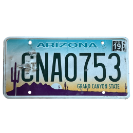 Placă de înmatriculare din Arizona