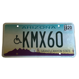 Placă de înmatriculare din Arizona