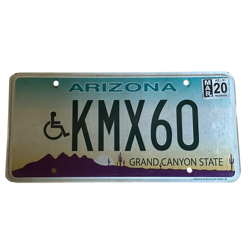 Placă de înmatriculare din Arizona