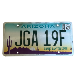 Placă de înmatriculare din Arizona