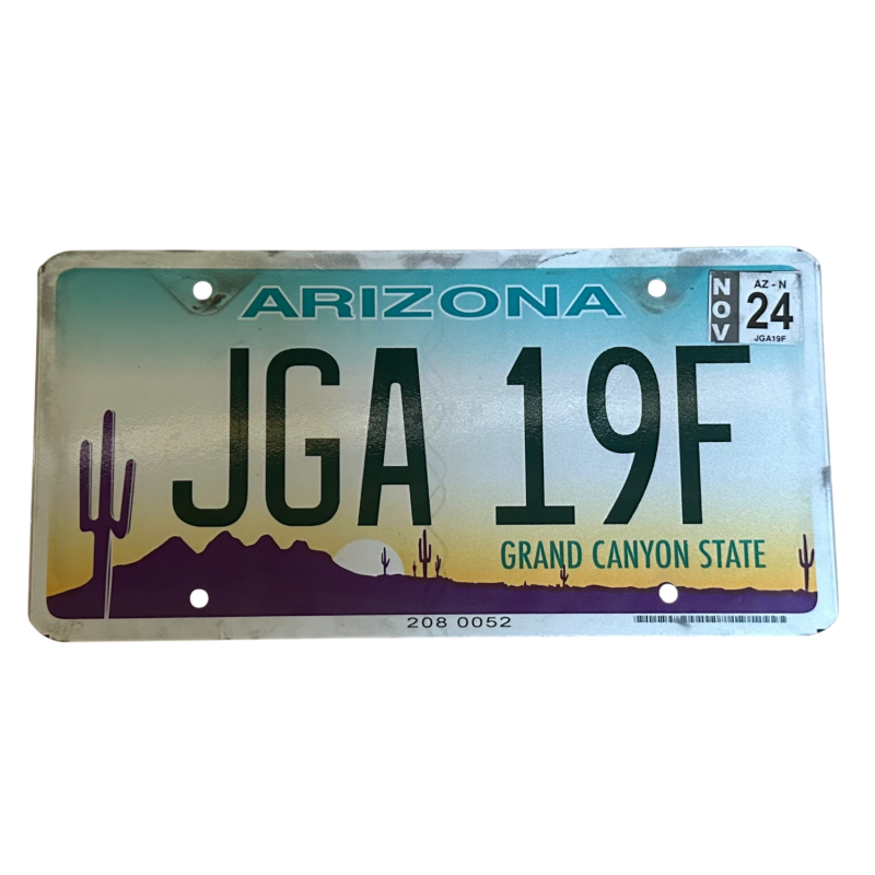 Placă de înmatriculare din Arizona