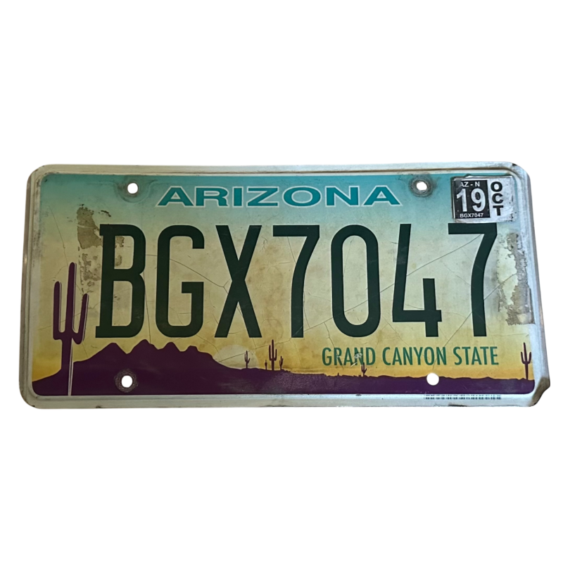 Placă de înmatriculare din Arizona
