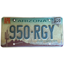 Placă de înmatriculare din Arizona
