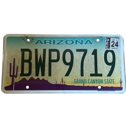 Placă de înmatriculare din Arizona