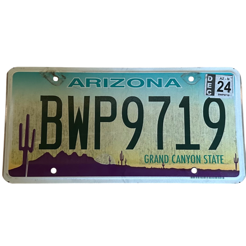 Placă de înmatriculare din Arizona