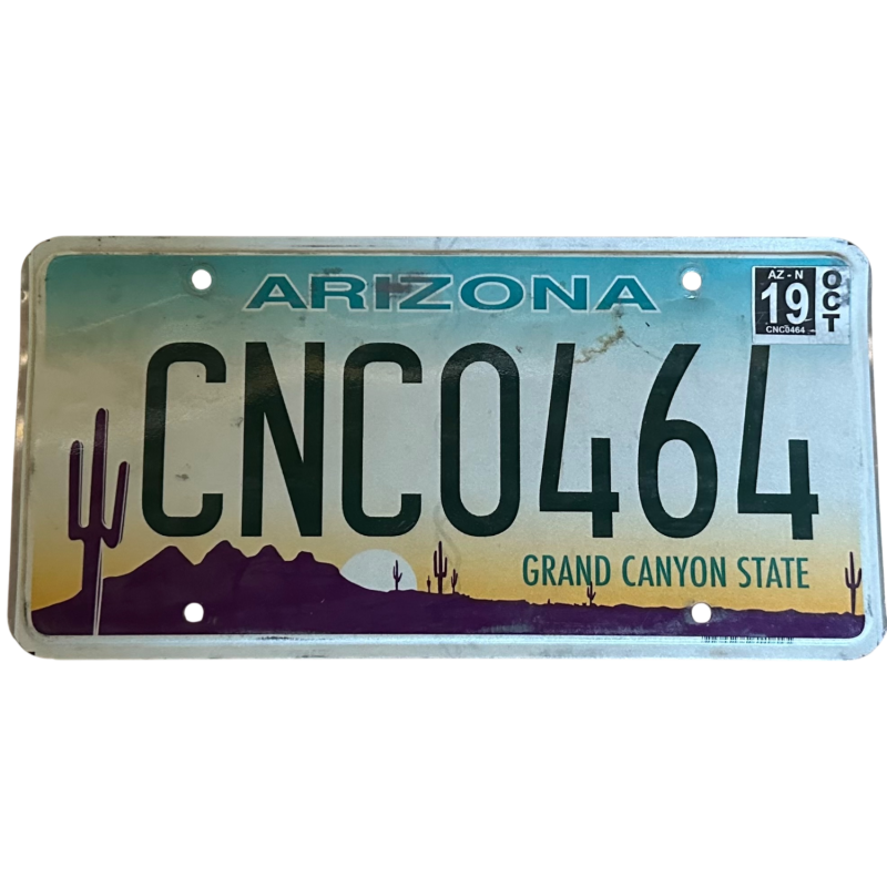 Placă de înmatriculare din Arizona