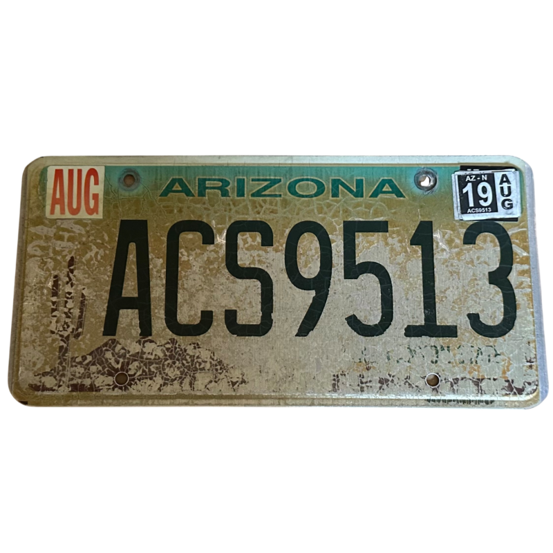 Placă de înmatriculare din Arizona