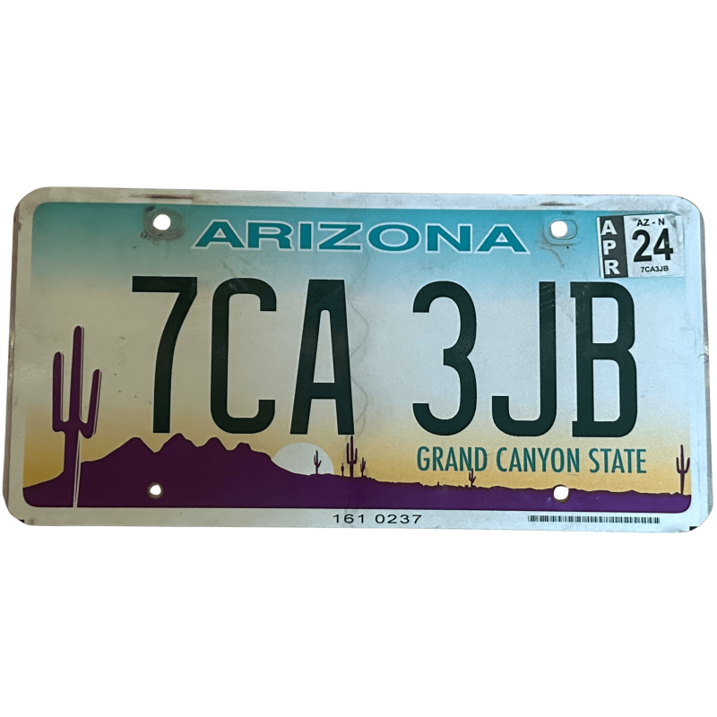 Placă de înmatriculare din Arizona