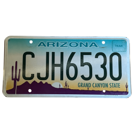 Placă de înmatriculare din Arizona