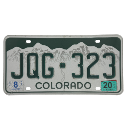 Placă de înmatriculare din Colorado