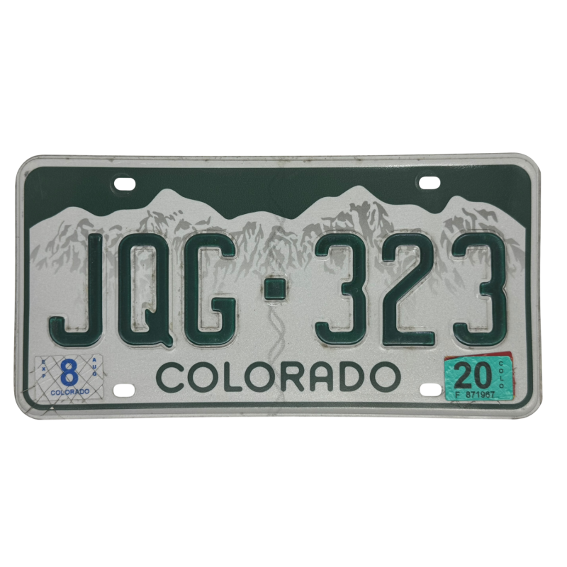 Placă de înmatriculare din Colorado