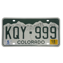 Placă de înmatriculare din Colorado