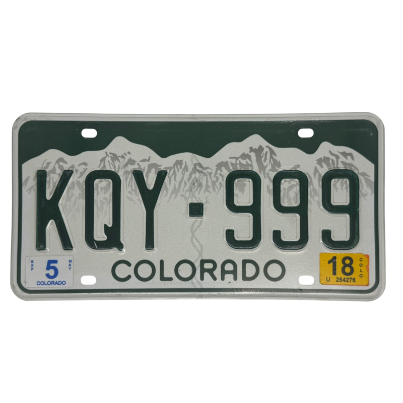 Placă de înmatriculare din Colorado