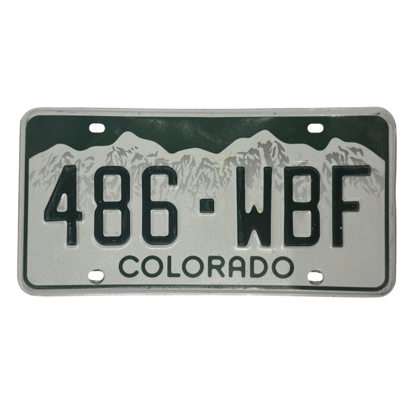 Placă de înmatriculare din Colorado