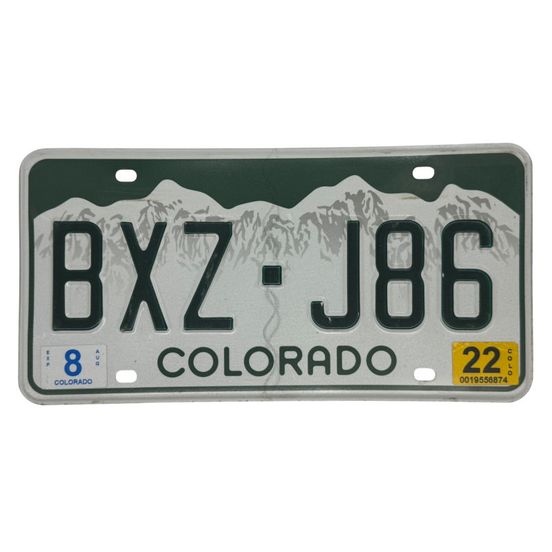 Placă de înmatriculare din Colorado