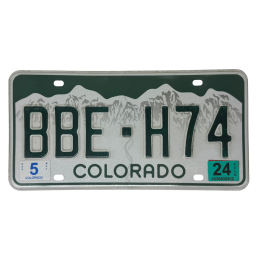 Placă de înmatriculare din Colorado