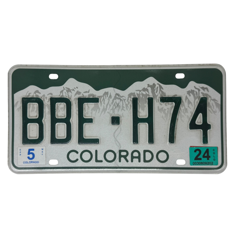Placă de înmatriculare din Colorado