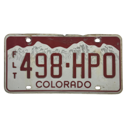 Placă de înmatriculare din Colorado