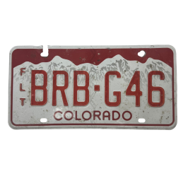 Placă de înmatriculare din Colorado
