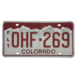 Placă de înmatriculare din Colorado