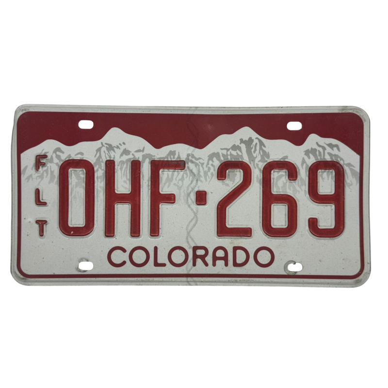 Placă de înmatriculare din Colorado