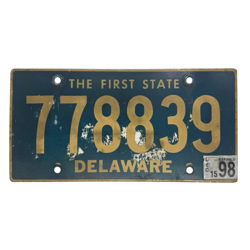 Placă de înmatriculare Delaware