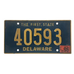 Placă de înmatriculare Delaware