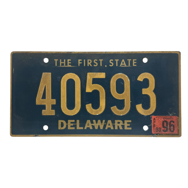 Placă de înmatriculare Delaware