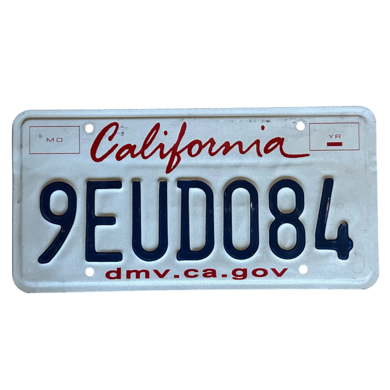 Placă de înmatriculare din California