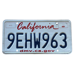 Placă de înmatriculare din California