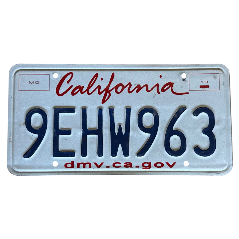 Placă de înmatriculare din California