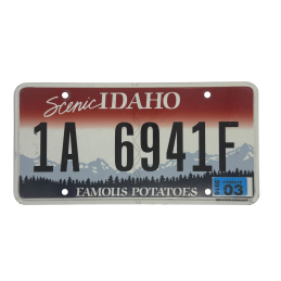 Placă de înmatriculare Idaho