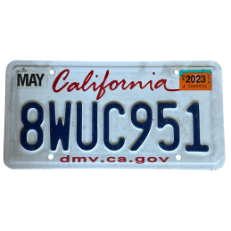 Placă de înmatriculare din California