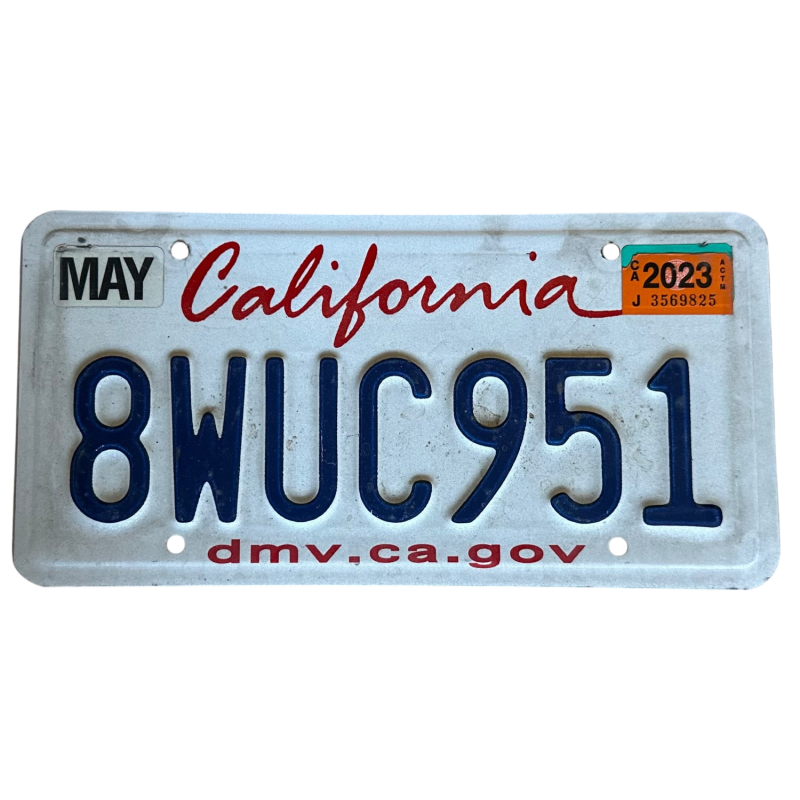 Placă de înmatriculare din California