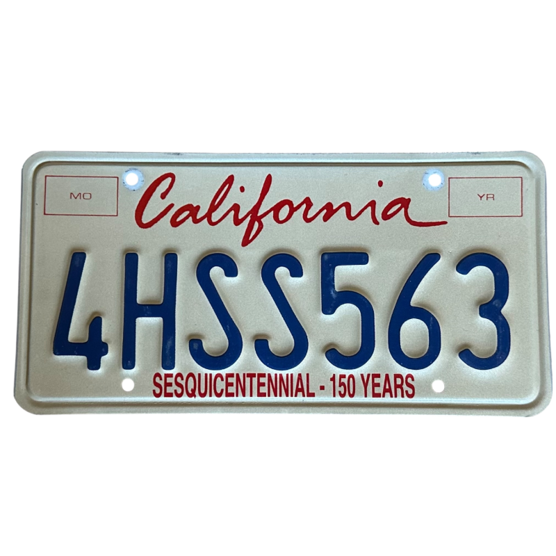 Placă de înmatriculare din California