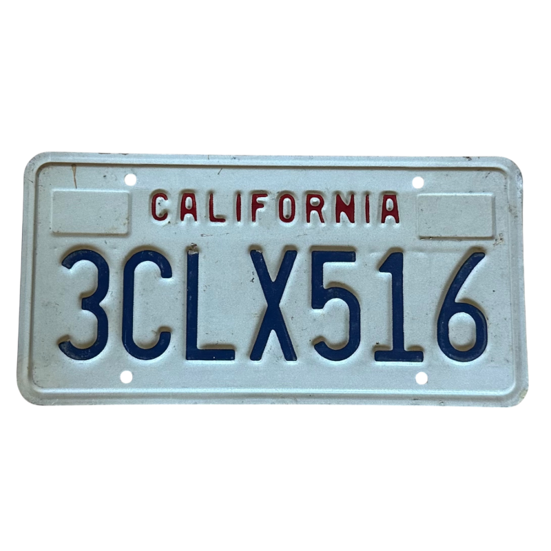 Placă de înmatriculare din California