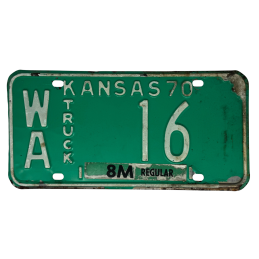 Placa de înmatriculare Kansas