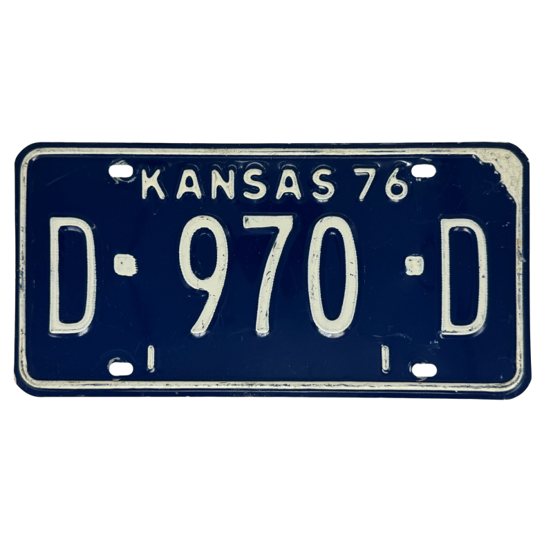 Placa de înmatriculare Kansas