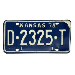 Placa de înmatriculare Kansas
