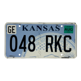 Placa de înmatriculare Kansas