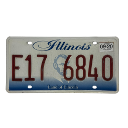 Placă de înmatriculare din Illinois