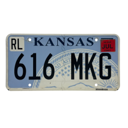 Placa de înmatriculare Kansas