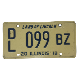 Placă de înmatriculare din Illinois