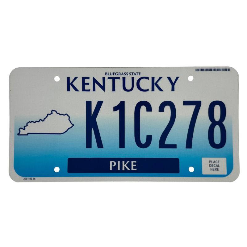 Placă de înmatriculare din Kentucky