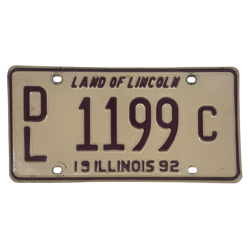 Placă de înmatriculare din Illinois