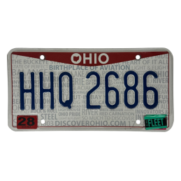 Placă de înmatriculare din Ohio