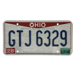 Placă de înmatriculare din Ohio