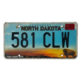 Placă de înmatriculare Dakota de Nord
